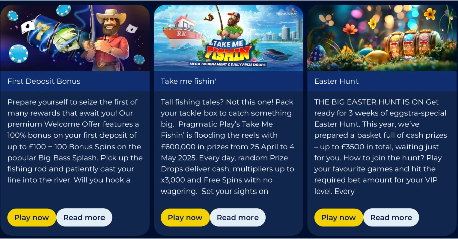 Overview of current bonuses and promotions at Winomania Casino