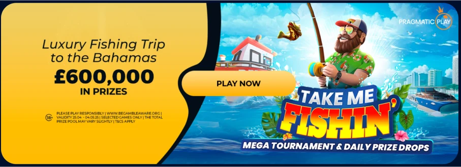Take Me Fishin at Winomania Casino: £600,000 in prizes and a trip to the Bahamas